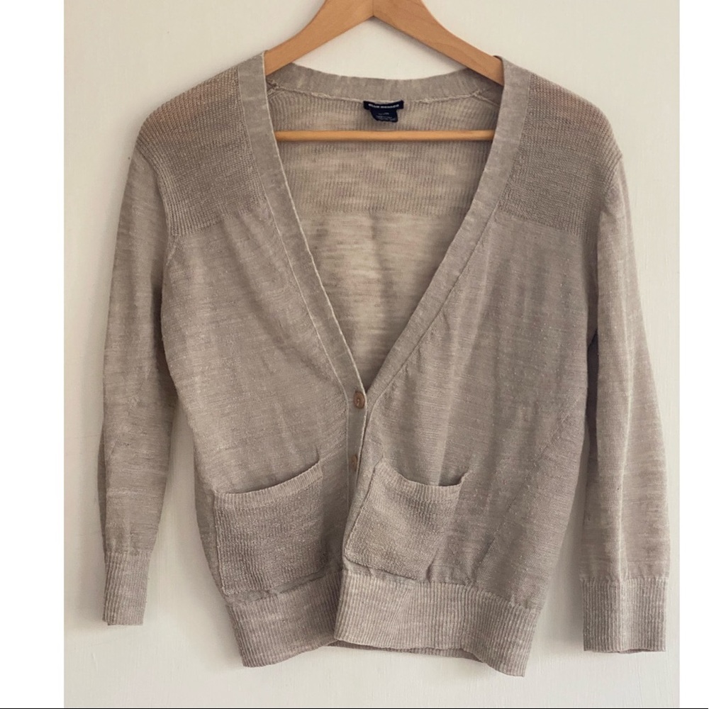 Light grey Club Monaco cardigan